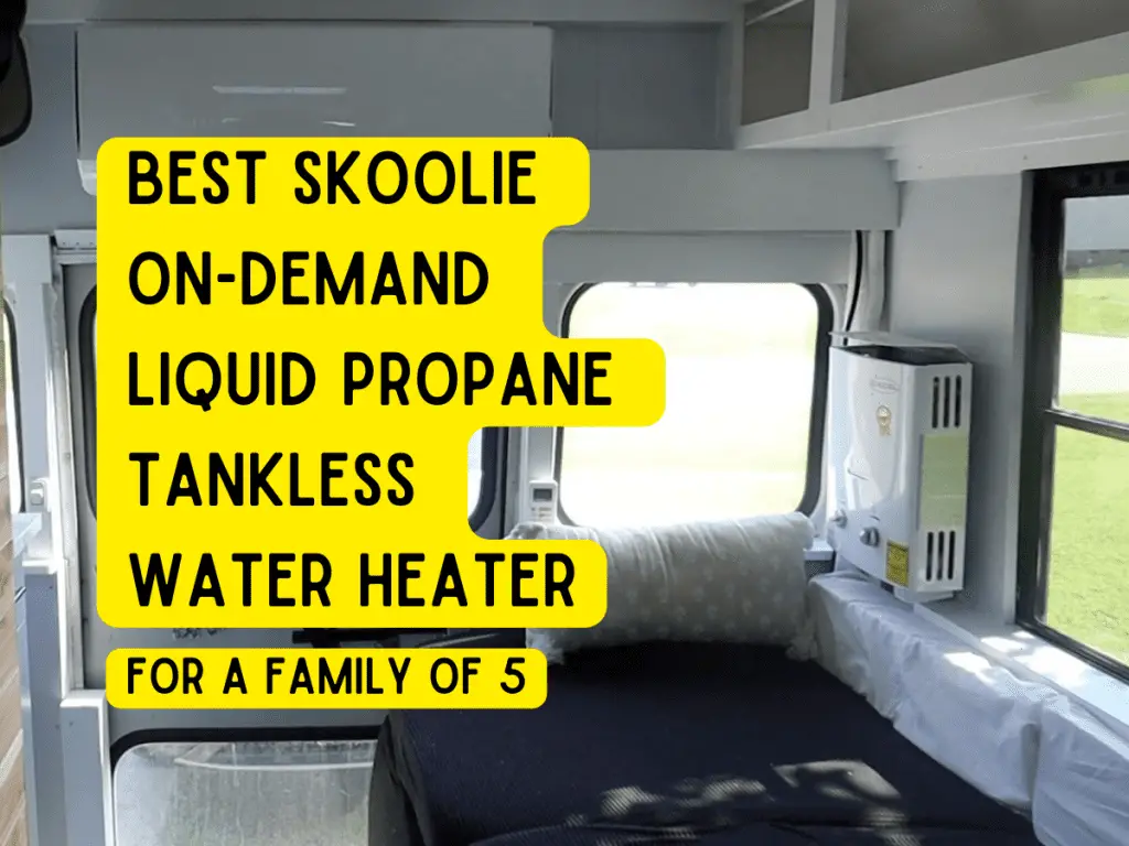How much fresh water does a family need living in a Skoolie RV