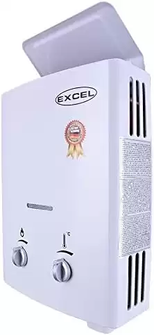 EXCEL TANKLESS GAS WATER HEATER Vent Free (LOW WATER PRESSURE STARTUP) 1.6 GPM PROPANE LPG