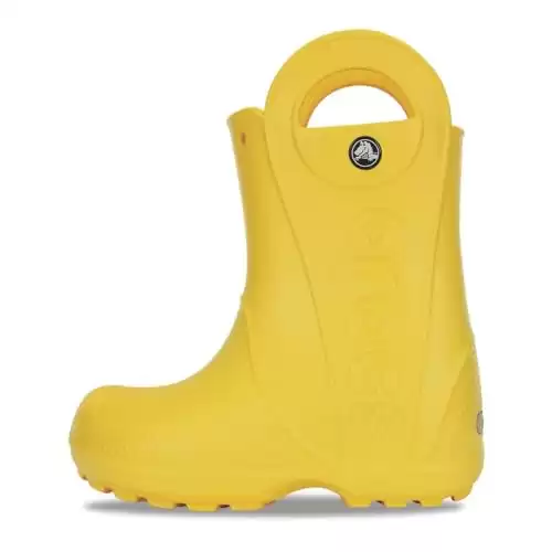 Crocs unisex child Rain Boot, Yellow, 13 Little Kid US