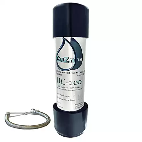 CuZn UC-200 Under Counter Water Filter - 50K Ultra High Capacity - Made in USA