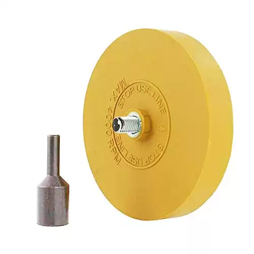 WEUPE Rubber Eraser Wheel Tool Kit - 4 inc Pad & Arbor